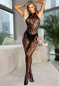 Seductive Floral Lace Body Stocking